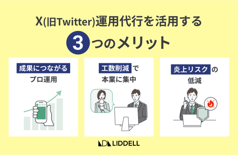 X(旧Twitter)運用代行を活用する3つのメリット