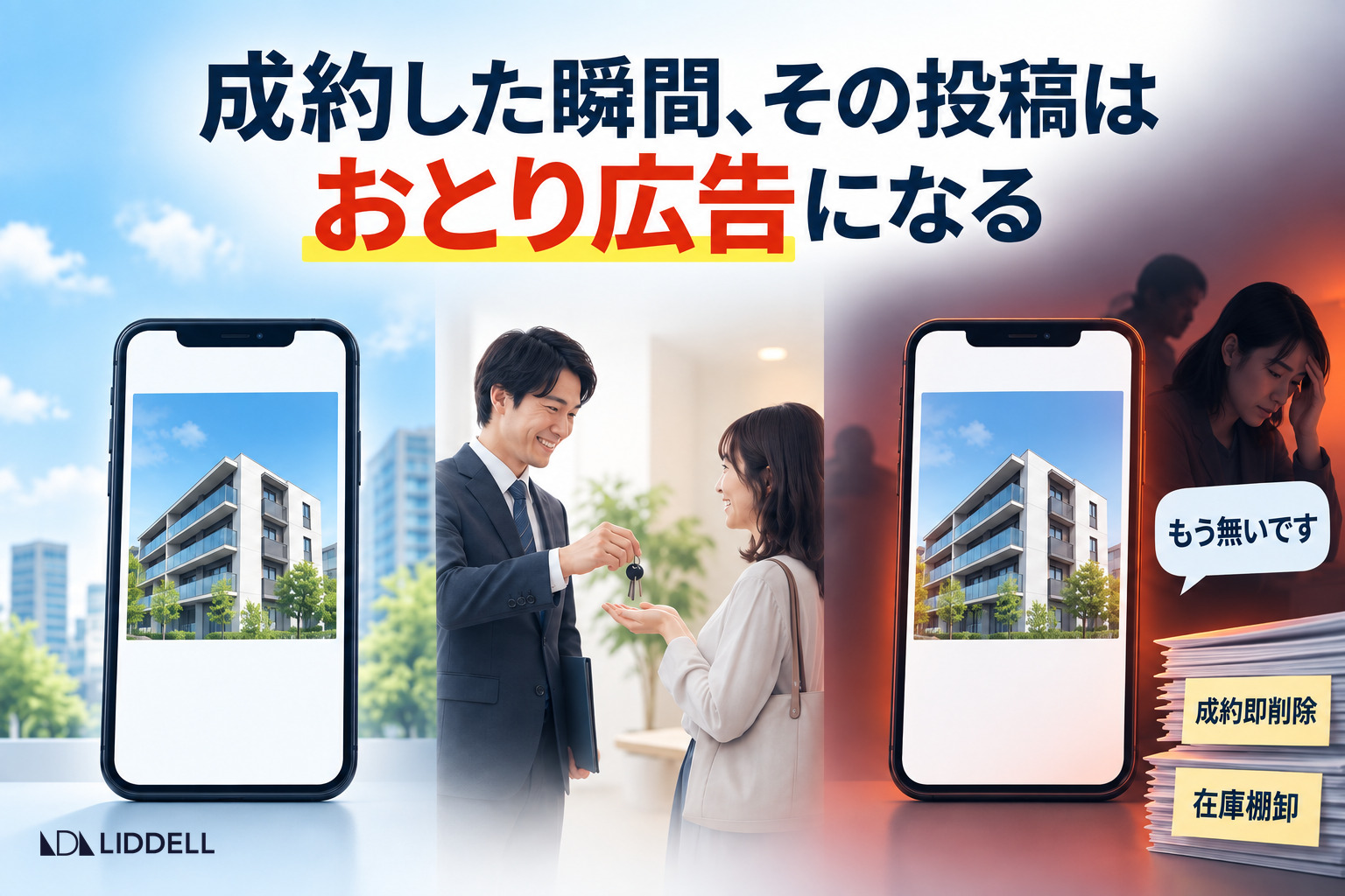 成約した瞬間、その投稿はおとり広告になる
