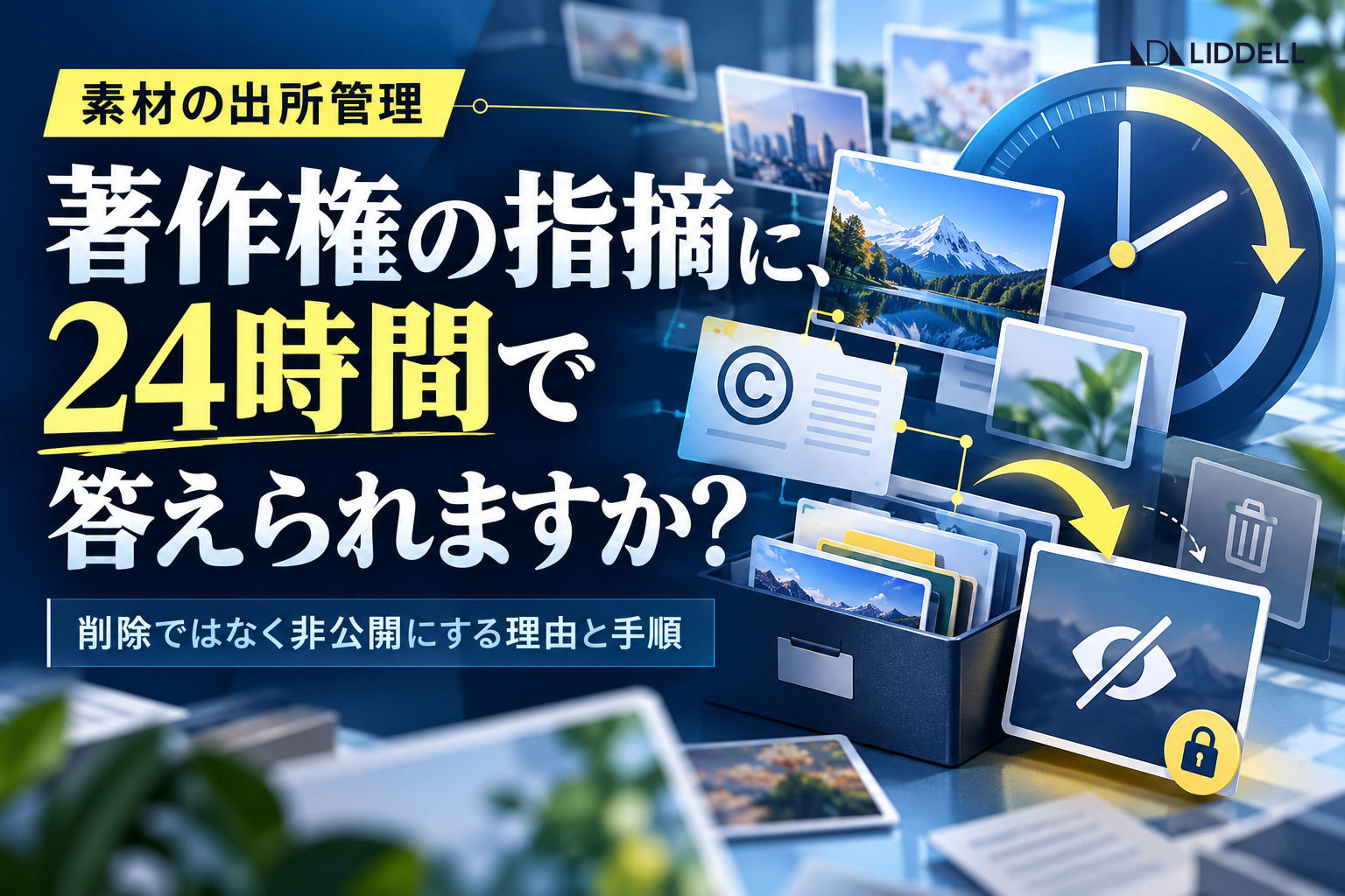 SNS素材の著作権対応｜指摘から24時間で決める手順