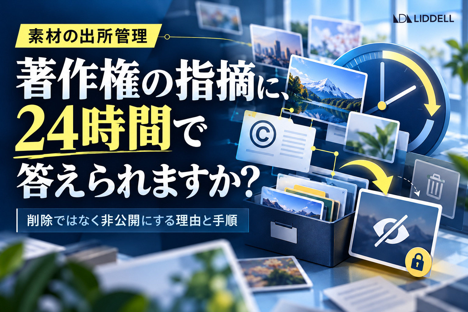SNS素材の著作権対応｜指摘から24時間で決める手順